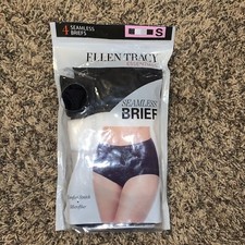 ELLEN TRACY ESSENTIALS Sz Small 4 Pack Seamless Brief 4 Colors -Ultimate Fit NEW