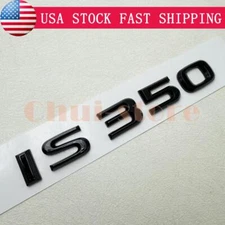 Gloss Black For 2014-2024 IS 350 IS350 Letter Trunk Lid Badge Decal Car Emblem