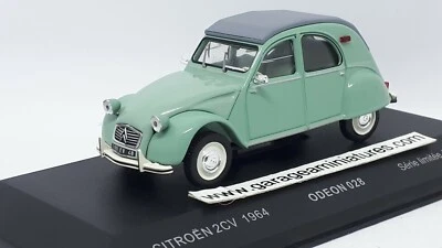 CITROEN 2CV VERTE ODEON 028 1964 ECHELLE AU 1/43 voiture miniature collection