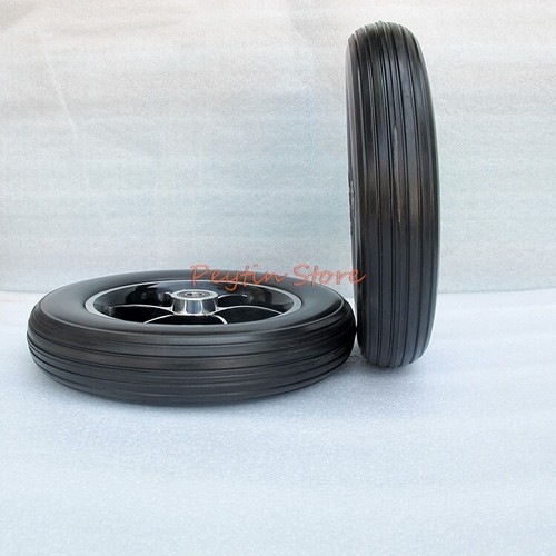 2)10"250mm Dia x12mm ID Aluminum Alloy Front Wheels FitFor Electric Wheelchairs - Picture 5 of 9