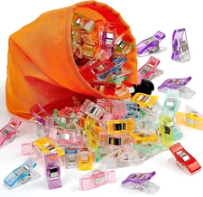 120 Pcs Mix Colors Sewing Clips Acrylic Transparent Multifunctional Premium