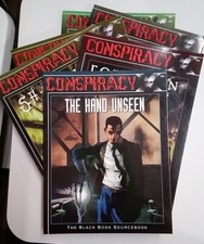 Lot: 6 Conspiracy TTRPG Official Game Sourcebooks Eden Studios PB, VG 