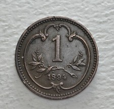 1894 Austria 1 Heller