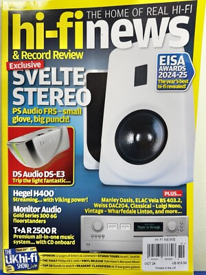 Hi-Fi News & Record Review magazine PS Audio FR5 Small glove, big punch Oct 2024