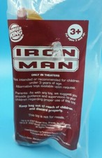 NIP Burger King Kids Meal Toy 2007 Marvel IRON MAN Toy SUNGLASSES Red Gold