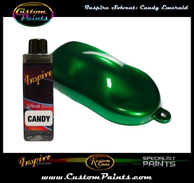 INSPIRE AIRBRUSH CANDY EMERALD 4oz (SOLVENT), CUSTOM PAINT, HOK, ARTIST, HOT ROD