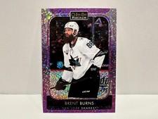 2021-22 O-Pee-Chee OPC Platinum Base Violet Pixels #124 Brent Burns /299 Hockey!