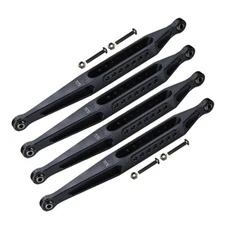 GPM Racing Aluminum 7075-T6 Lower Link Bar Set Black for Losi 1/8 LMT