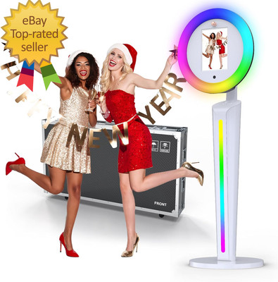 Portable Photo Booth, APP Remote Control & RGB Ring Lighting Music Sync Photo Bo