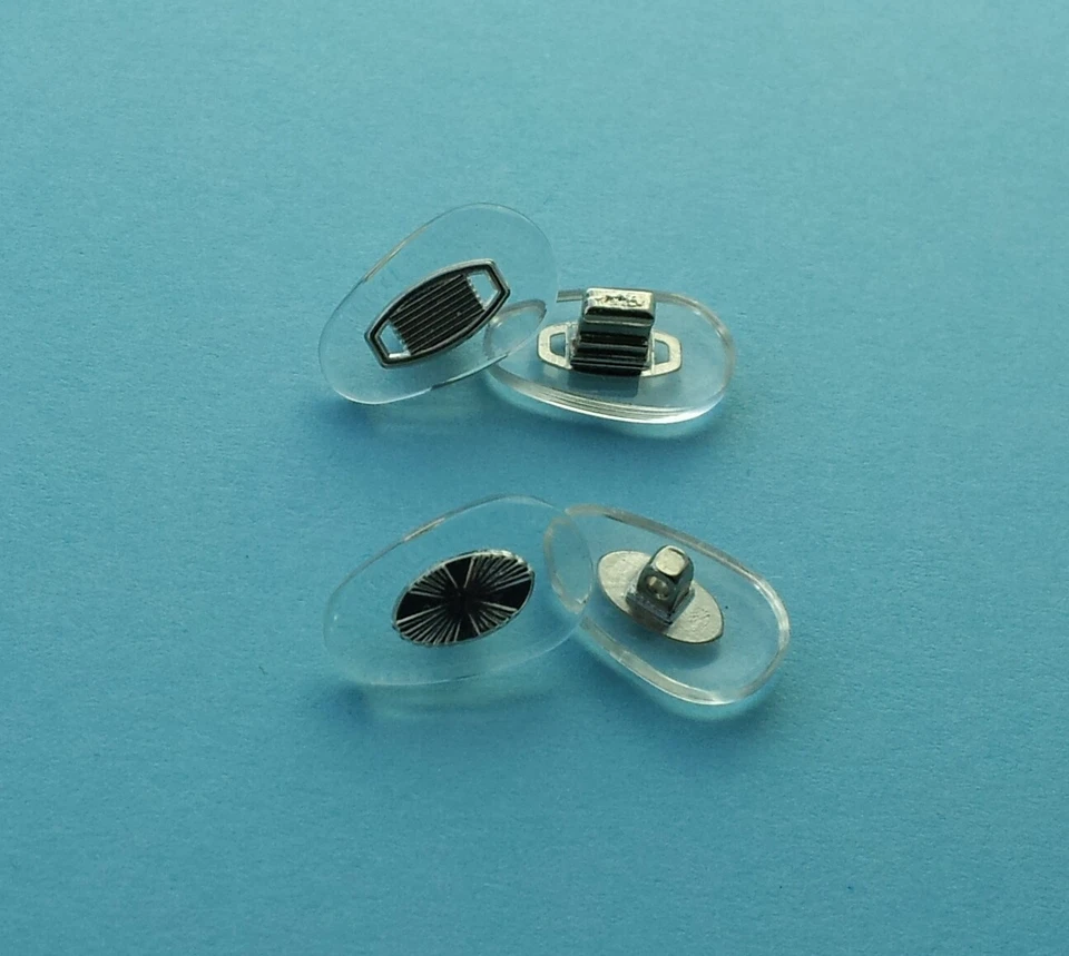 B&S Premium Nose Pads with Metal Insert for Glasses (Spectacles) - Push in/Screw in