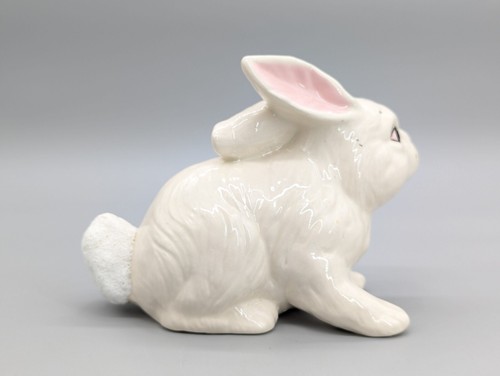 Keramik weißer Hase Figur Statue Cottontail Osterhase 7" - Bild 6 von 10