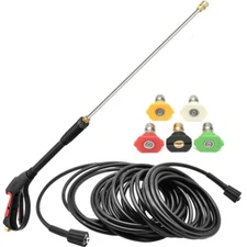 High Pressure 4000PSI Car Power Washer Gun Spray Wand Lance Nozzle and Hose Kit~