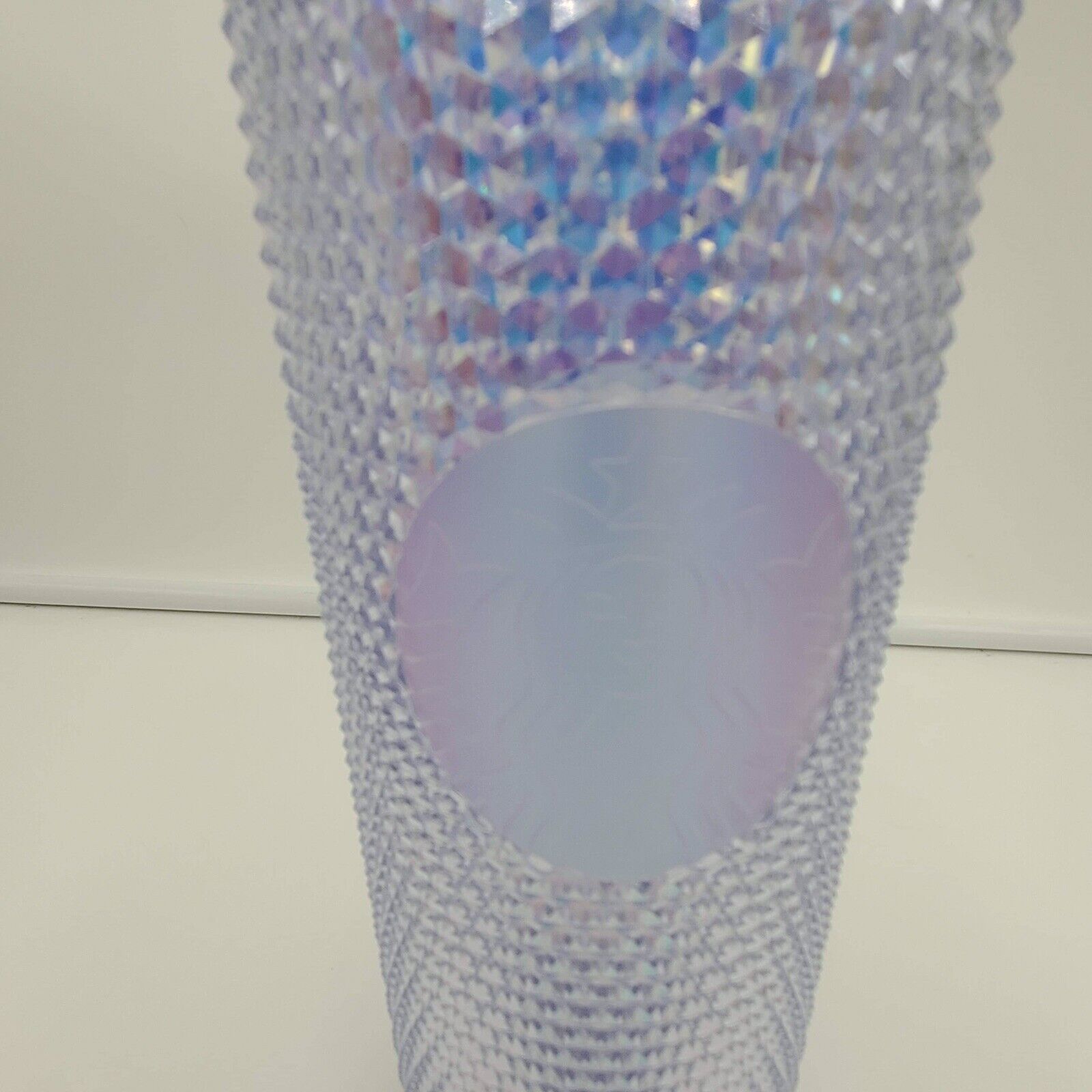 Starbucks Studded Tumbler Mug Plastic Silver Iridescent Cup Europe 24oz New  2020