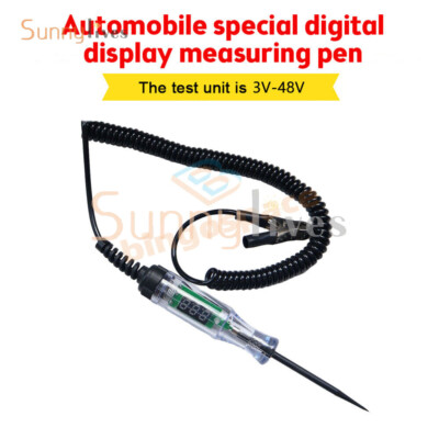 Electric Circuit Tester Test Probe Light Car Truck Voltage Detector Pen 3-48V