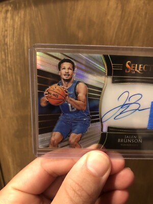 Jalen Brunson Rookie Auto Select /199 Mavericks 2018 Rare Rookie 