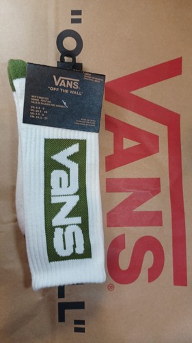 3 pares de calcetines Vans Crew para mujer 6,5-9/10 blanco/marrón/rojo - Imagen 4 de 12