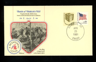 US Revolution Bicentennial Battle of Hobkirk's Hill Camden SC 4/25/1981
