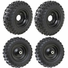 4 piezas 6" delantero trasero 4.10-6 llanta rueda 410-6 conjunto para cortacésped Go Kart ATV
