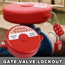 Versatile Gate Valve Lockout Secure Safety Device for Round Tank Gas Bottles