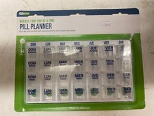 Spanish Ezy Dose Weekly Pill Planner One Day At A Time Storage Removable Clear