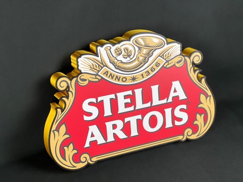 Stella Artois Insegna targa luminosa beer stella lighted sign led logo man cave - Foto 1 di 9