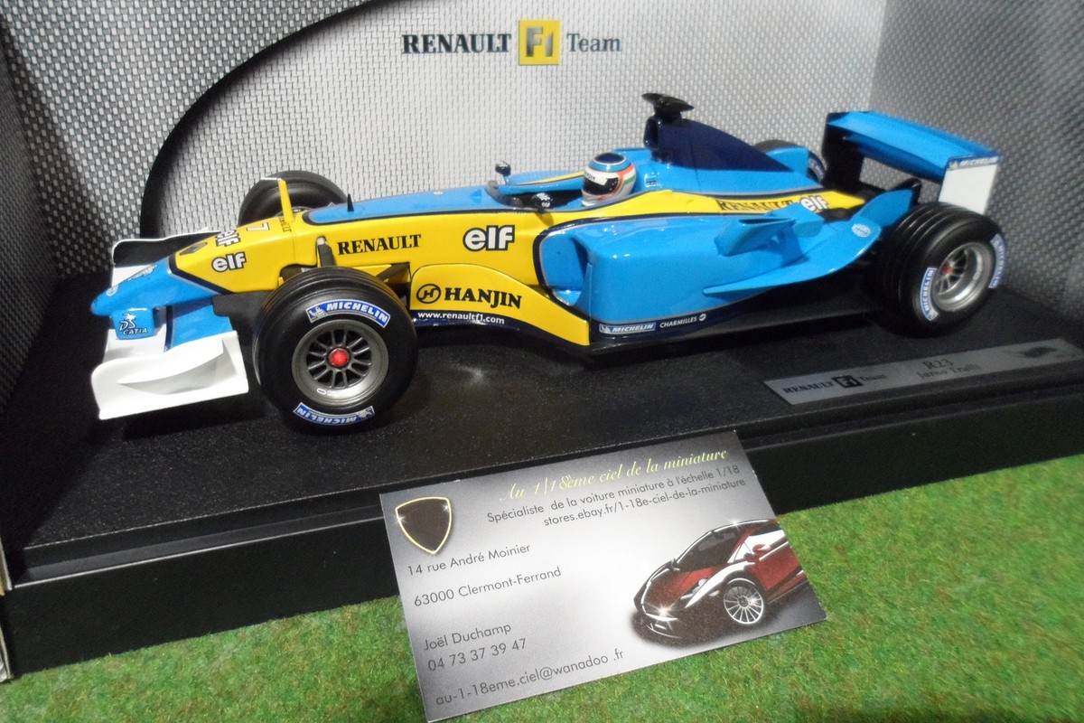 F1 RENAULT R23 Jarno TRULLI au 1/18 de HOT WHEELS MATTEL