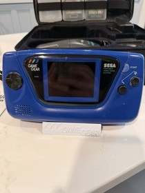 Sega Game Gear Blue Console Bundle 7 Games Case Recapped Tested Accessories