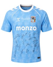 COVENTRY CITY FC 2025/26 CHAMPIONS SQUAD SIGNED HOME SHIRT (ACG CERT AG19061)
