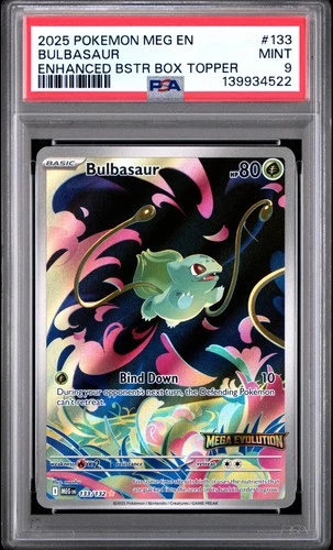 PSA 9 Bulbasaur #133 2025 Pokemon Meg En Mega Evolution 139934522
