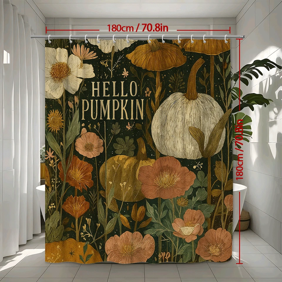 Hola Calabaza Floral Jardín Otoño Cosecha Rústico Granja Arte de Pared Decoración Foto 3 de 4