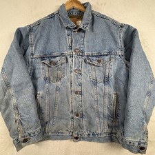 Vintage Levis Jacket Mens M Blue Type 3 Denim Trucker USA Made 90s Quilt Lining