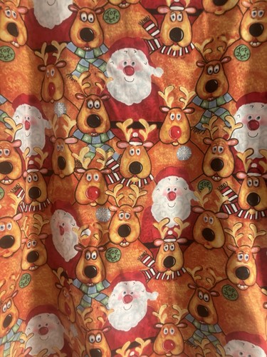 UA Scrub Woman’s Scrub Medium Top Merry Christmas Theme Santa Reindeer Kids - Picture 11 of 12