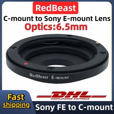 Sony FE lens to C-mount Camera for RedBeast E to Cs Industrial camera Optics 6.5