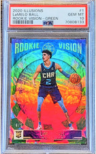 2020 Panini Illusions Lamelo Ball Rookie Vision Green #1 4/5 PSA 10