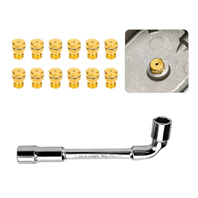 #ad 12PCS LP Gas Conversion Nozzles Brass Propane Orifice Kit for Kenmore Frigidaire $11.98