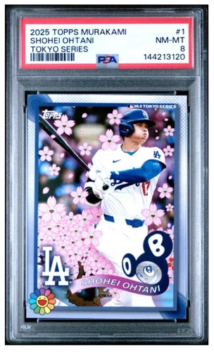 2025 TOPPS TAKASHI MURAKAMI MLB WORLD TOUR TOKYO SER #1 SHOHEI OHTANI PSA 8 120