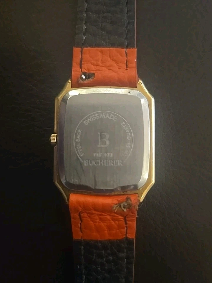 Vintage Bucherer Gold Mens Swiss Tank Watch 956.533 - Image 2 of 3