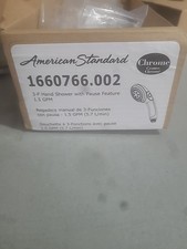 American Standard 1660766.002, 3-F Hand Shower W/ Pause Feature 1.5 GPM Chrome