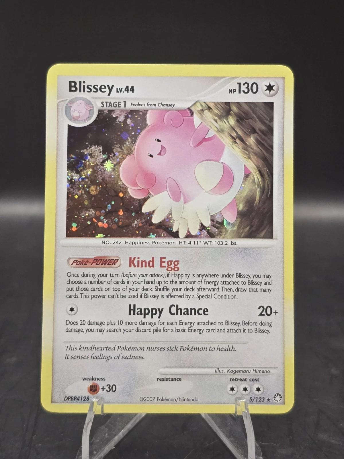 Pokemon TCG Blissey 5/123 Mysterious Treasures Holo Rare NM