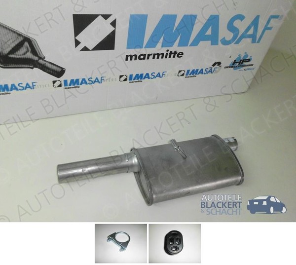 Imasaf ESD Auspuff Endtopf für Ford Escort III Escort Iv+Cabriolet RS 1600I+Xr3I-image