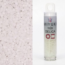 Miyuki Delica 11/0 Opaque Chalk White DB200 6.6g Tube
