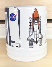 Vintage Kennedy Center Space Shuttle Apollo Visitor Complex Coffee Cup/Mug 10 oz