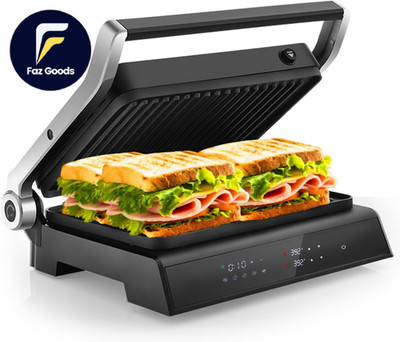 Panini Press Sandwich Maker 1200W 4 Slice Sandwich Toaster, Removable Drip Tray