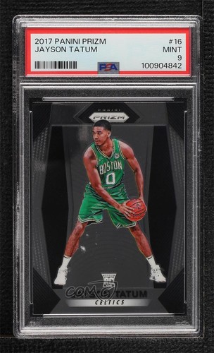 2017-18 Panini Prizm Jayson Tatum #16 PSA 9 MINT Rookie RC