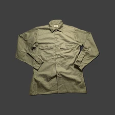 70s OG 507 Men's Medium Military Shirt Vintage Green Button-Up