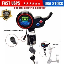 Display Throttle Accelerator Ignition Key fit H5 H7 Electric Scooter Throttle US