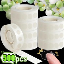 100 Adhesive Dots Tape DIY Balloon Double Sided Glue Sticky Sticker Decorations