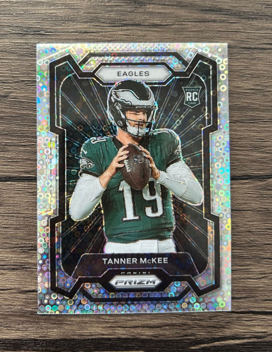 2023 PANINI PRIZM TANNER MCKEE RC VARIATION #319 SILVER NO HUDDLE DISCO PRIZM