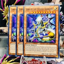 3x Yugioh Playset Lord of the Missing Barrows MP25-EN383 Common 1st Ed Near Mint