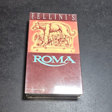 Roma VHS, 1972 Federico Fellini Italian Comedy Brand New Sealed Watermarks